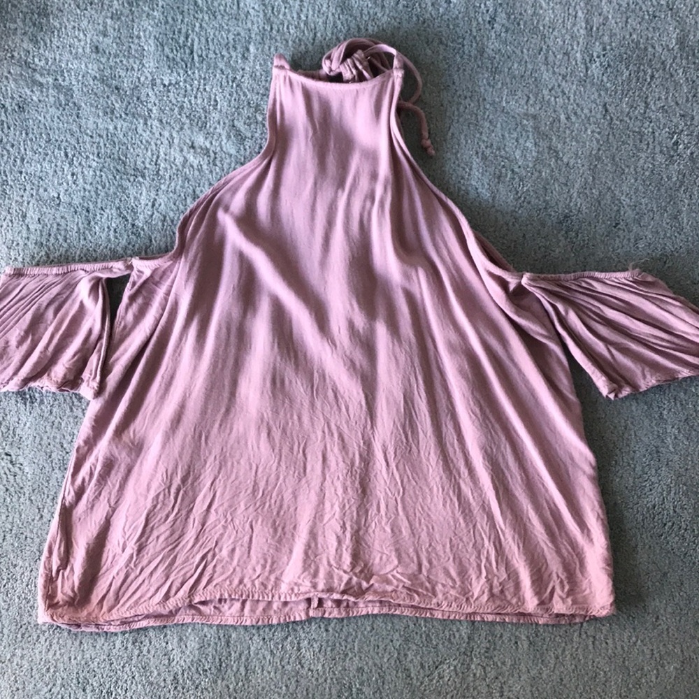 Cold Shoulder Halter Top